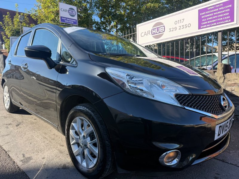 Black Nissan Note 1.2 12V Acenta Hatchback 5dr Petrol Manual Euro 5 s/s 80 ps